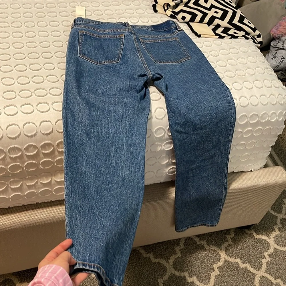 New with tags Straight Mid Rise short length Abercrombie Jeans - Picture 10 of 13